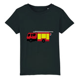 T-shirt pompier Enfant - Camion de pompier français - POMPIER SHOP