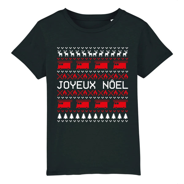 T-shirt pompier Enfant - Joyeux Noël! - POMPIER SHOP