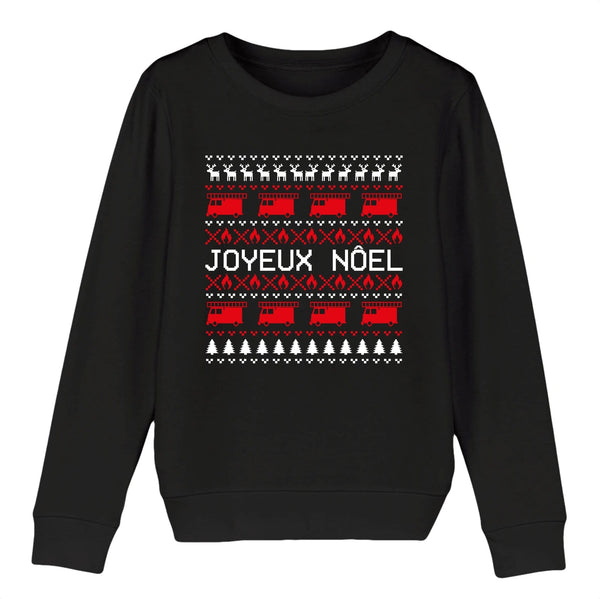 Sweat-shirt pompier Enfant - Joyeux Noël! - POMPIER SHOP