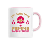 Mug céramique pompier - Je suis une femme sapeur pompier - POMPIER SHOP