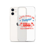 Coque pour iPhone - L'été avec un pompier ça chauffe ! - POMPIER SHOP