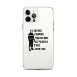 Coque iPhone - Sapeur pompier volontaire la passion d'une vocation - POMPIER SHOP