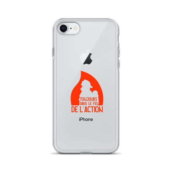 Coque Iphone - Toujours dans le feu de l'action - POMPIER SHOP