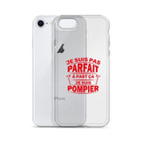 Coque iPhone - Je ne suis pas parfait à part ça je suis pompier - POMPIER SHOP