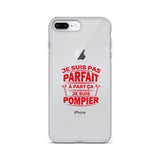 Coque iPhone - Je ne suis pas parfait à part ça je suis pompier - POMPIER SHOP