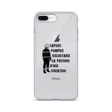 Coque iPhone - Sapeur pompier volontaire la passion d'une vocation - POMPIER SHOP