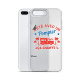 Coque pour iPhone - L'été avec un pompier ça chauffe ! - POMPIER SHOP