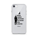 Coque iPhone - Sapeur pompier volontaire la passion d'une vocation - POMPIER SHOP