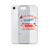 Coque pour iPhone - L'été avec un pompier ça chauffe ! - POMPIER SHOP