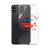 Coque pour iPhone - L'été avec un pompier ça chauffe ! - POMPIER SHOP