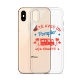 Coque pour iPhone - L'été avec un pompier ça chauffe ! - POMPIER SHOP