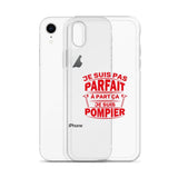 Coque iPhone - Je ne suis pas parfait à part ça je suis pompier - POMPIER SHOP