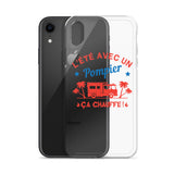 Coque pour iPhone - L'été avec un pompier ça chauffe ! - POMPIER SHOP