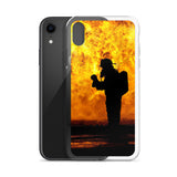 Coque pour Iphone  - Pompier en exercice - POMPIER SHOP