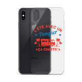 Coque pour iPhone - L'été avec un pompier ça chauffe ! - POMPIER SHOP