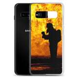 Coque Samsung - Pompier en exercice - POMPIER SHOP