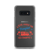 Coque Samsung - L'été avec un pompier ça chauffe ! - POMPIER SHOP