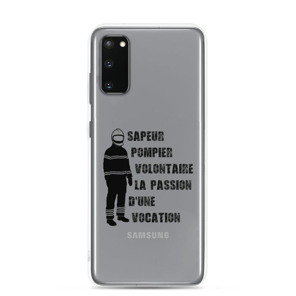 Coque Samsung - Sapeur pompier volontaire la passion d'une vocation - POMPIER SHOP