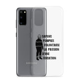 Coque Samsung - Sapeur pompier volontaire la passion d'une vocation - POMPIER SHOP