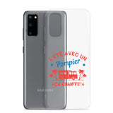 Coque Samsung - L'été avec un pompier ça chauffe ! - POMPIER SHOP