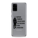 Coque Samsung - Sapeur pompier volontaire la passion d'une vocation - POMPIER SHOP