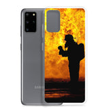 Coque Samsung - Pompier en exercice - POMPIER SHOP